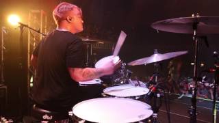 Underoath - A Boy Brushed Red Living In Black and White [Aaron Gillespie] Drum Video Live [HD[