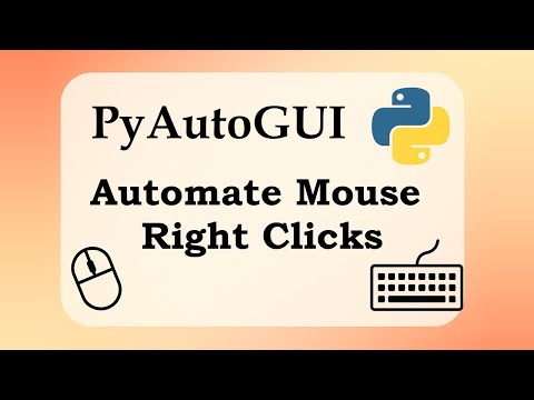 Automate Mouse Moving and Clicking via Python and PyAutoGUI!