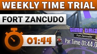 GTA 5 Time Trial This Week Fort Zancudo | GTA ONLINE WEEKLY TIME TRIAL Fort Zancudo (01:44)