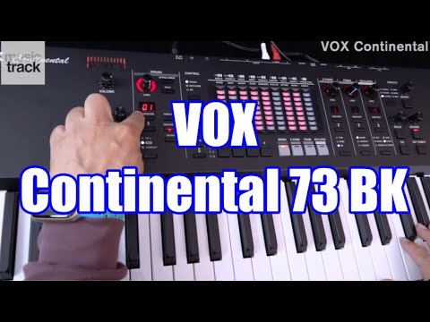 Vox Continental 73-Key Performance Organ with Stand and V861 Expression Pedal 2017 - Present - Black image 12