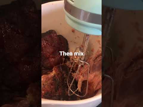 Shred pork in 15 seconds! Hack for shredding pork!!!
