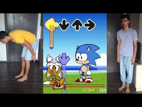 Friday Night Funkin Ordinary Sonic vs Tails Spinning In Real Life