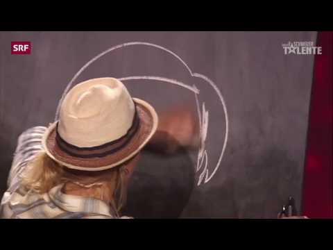 Don't be so quick to judge! Corinne Sutter Art Got Talent show painting