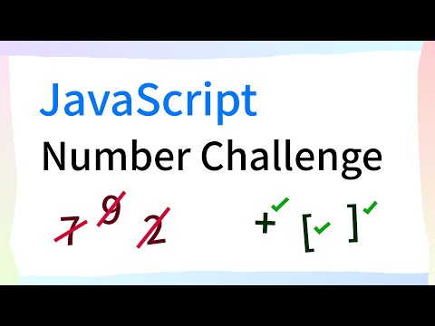 Can you write ANY JavaScript number using only these 3 symbols?