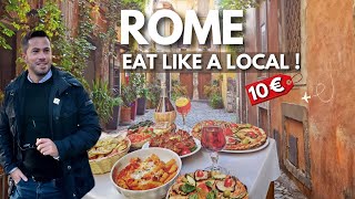 12 Best Places in Rome Where Locals Eat | Street Food Tour 2026
