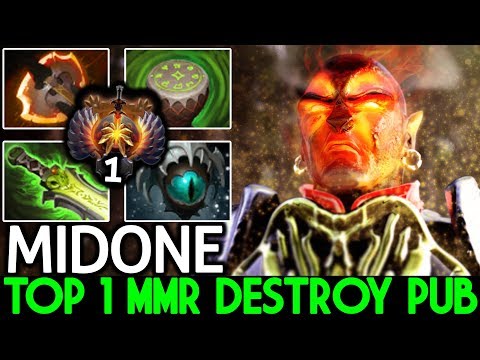 Midone [Ember Spirit] Pro Player TOP 1 MMR Destroy Pub Game 7.21 Dota 2