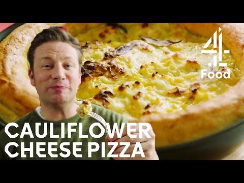 CRISPY Cauliflower Cheese Pizza! | Jamie's Meat-Free...