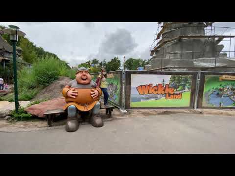 Holiday Park 2020 Neuheiten: Wickieland Baustelle, Wickie Splash Eingang, Wellenflug Sitzecke