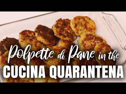 Cooking Polpette di Pane - Traditional Italian Bread "Meatballs"