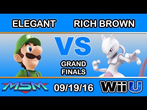 MSM 66 - eM | Elegant (Luigi, Fox) Vs. Rich Brown (Mewtwo) Grand Finals - Smash Wii U