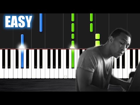 John Legend - All of Me - EASY Piano Tutorial by PlutaX