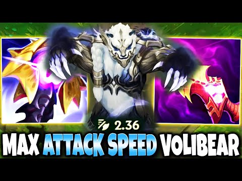 Max Attack Speed Volibear Build in Season 13 DELETES ALL WHILE HEALING - League of Legends