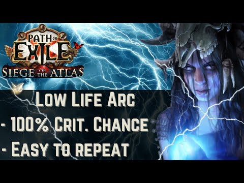 Path of Exile 3.19 - LOW LIFE ARC BUILD - KALANDRA - POE 3.19