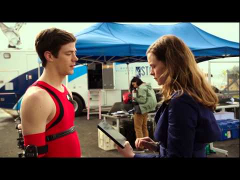 Barry Allen's first run in The Flash.