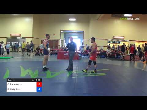 2018 Marine Corps US Open/Masters A Greco Roman 70 RR Rnd 1 - Christopher Barajas (Nati) Vs. David