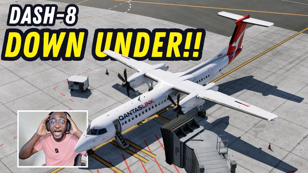 DASH 8 DOWNUNDER OPS with QANTAS - X-Plane 12 at its best!