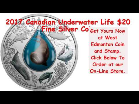 2017 Canadian Underwater Life $20 Fine Silver Coin