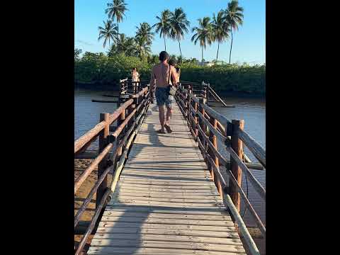 Ponte do RIO TATUAMUNHA, Porto de Pedras AL #travel #praiasdonordeste #praiasbrasileiras #natureza