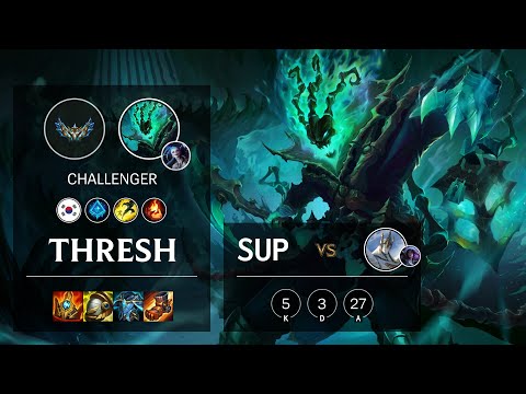 Thresh Support vs Galio - KR Challenger Patch 12.3