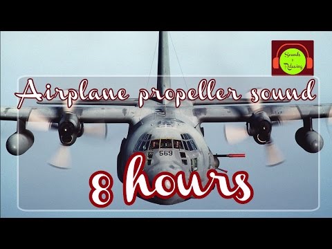 AIRPLANE PROPELLER SOUND EFFECT FOR  SLEEPING | AC-130 SOUND ????✈️???? #airplanesound #8hours #whitenoise