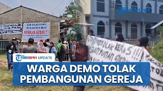 Warga Cilodong Depok Unjuk Rasa Tolak Pembangunan Gereja, Ngaku Tidak Dilibatkan Sama Sekali