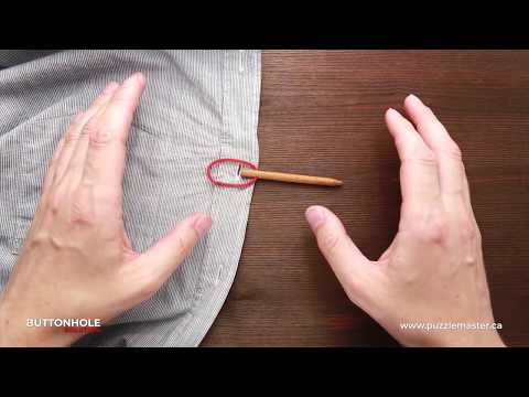 Buttonhole a metal puzzle from Puzzle Master - Solution