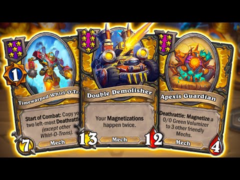 This NEW TIER 7 MECH is BEYOND BROKEN! | Hearthstone Battlegrounds