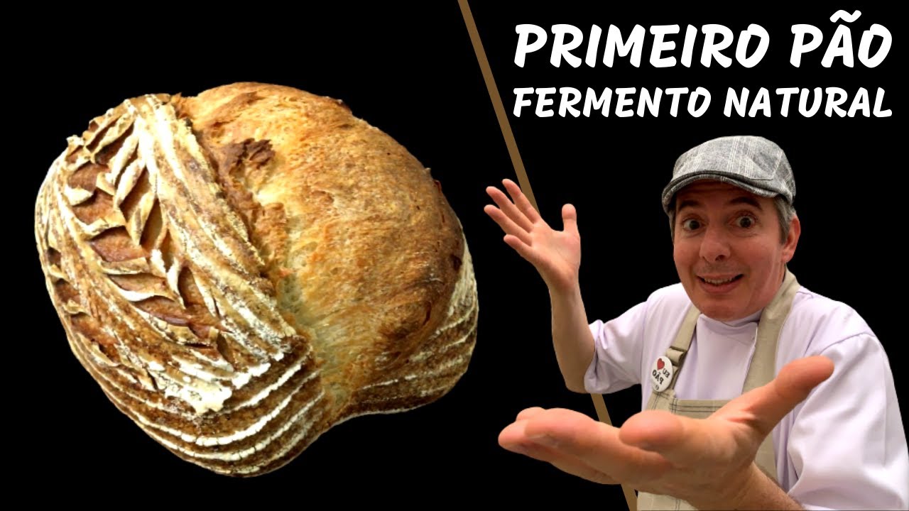 Meu Primeiro Pão com Fermento Natural !!! Sem Segredos !!! Você vai adorar !!