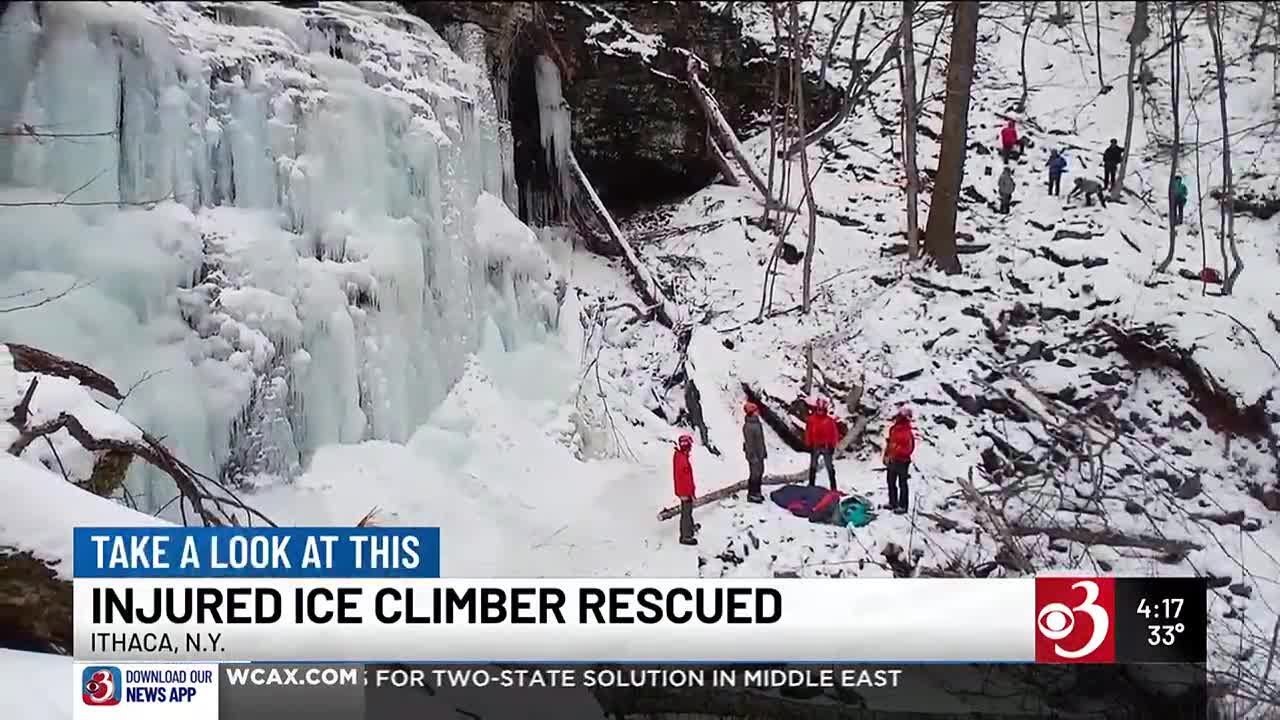 Injured ice climber rescued from New York wilderness