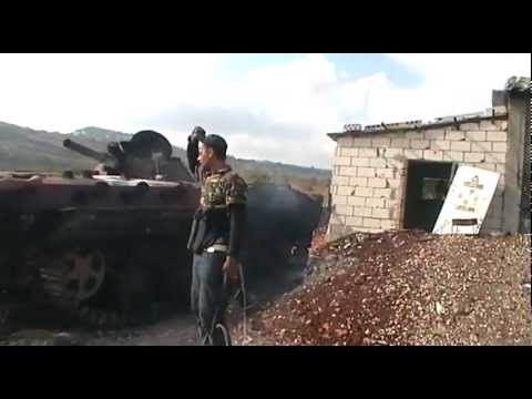 السيطرة عل حاجز أوبين من قبل كتائب الجيش الحر في ريف اللاذقية