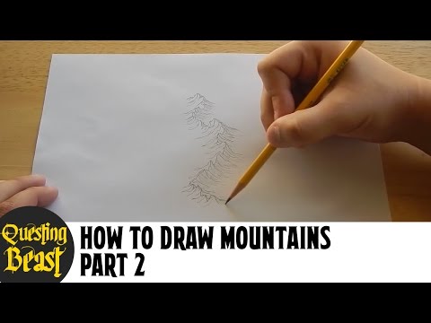 How to Draw Mountains - Part 2: Fantasy Map Making Tutorial for DnD