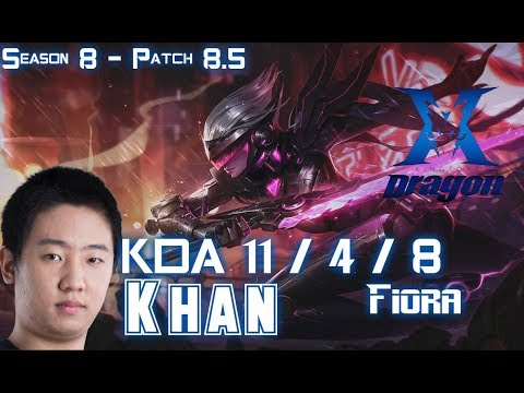 KZ Khan FIORA vs CAMILLE Top - Patch 8.5 KR Ranked