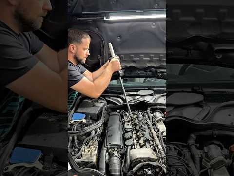 Festsitzende Injektoren 3.2 OM648 Mercedes #auto #werkstatt #mechanic #engineering #kfz
