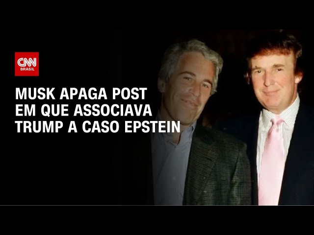 Elon Musk apaga publicação em que associa Trump a caso Epstein | AGORA CNN