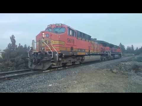 BNSF 1095 NB testing Upgraded crossing