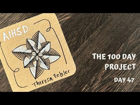 Day 47 of 100 Days of Tangling - Aihsd