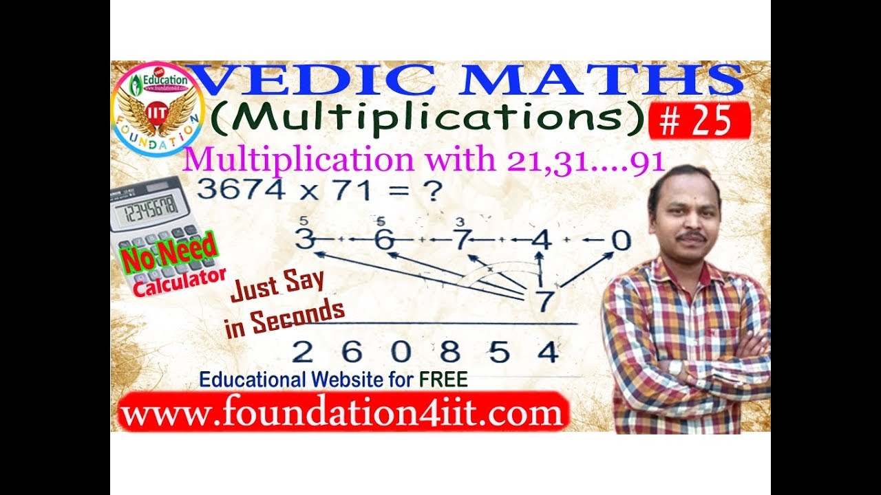 Multiplication with 21,31...91 || Vedic Maths! # 25 ||