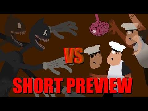 Cartoon Cat vs Fake Peppino (Trevor Henderson vs Pizza Tower) Sticknodes Animation Short Preview