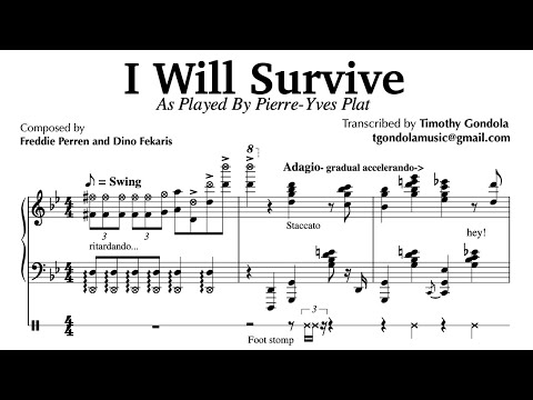 Pierre-Yves Plat| I Will Survive (Piano Transcription)