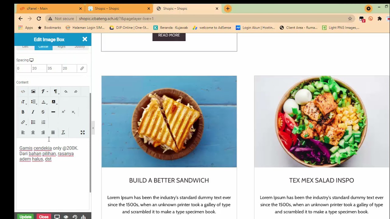 tutorial membuat toko online #5 : desain halaman