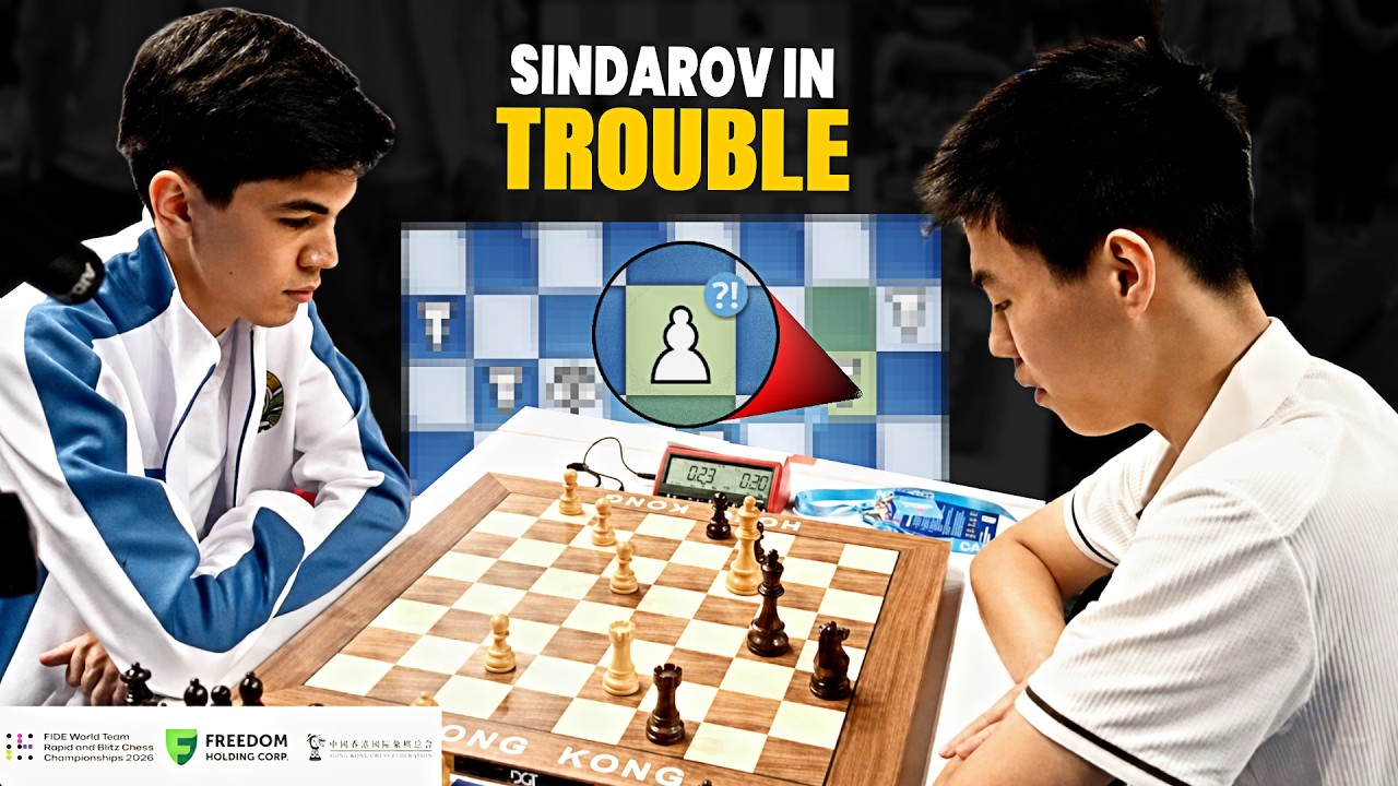 Javokhir Sindarov Was in Trouble Against Haowen Xue | World Team Rapid 2026
