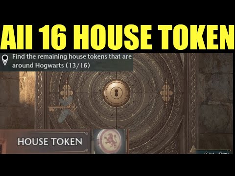 How to "find the remaining house tokens that are around hogwarts" (All 16 dedalian keys Locations)