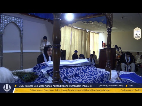 Live: Annual Akhand Keertan Smaagam, Toronto (Dec. 23-30, 2018)