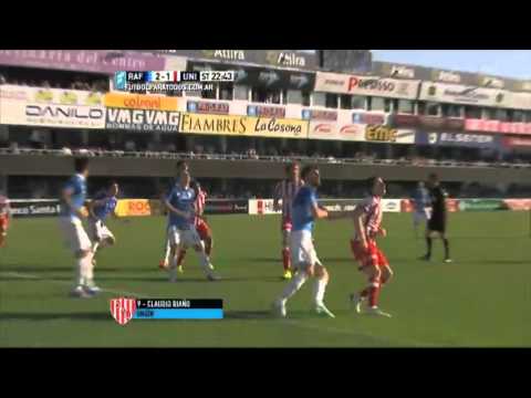 Gol de Riaño. Rafaela 2 - Unión 1. Fecha 26. Primera División 2015. FPT.