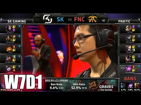 SK Gaming vs Fnatic | S5 EU LCS Spring 2015 Week 7 Day 1 | SK vs FNC W7D1G4 VOD 60FPS