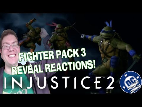 NINJA TURTLES! Injustice 2 Fighter Pack 3 Reveal REACTIONS!