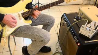 Video thumbnail for jacques electric sheep overdrive pedal on '64 vibroverb by jacquespedals