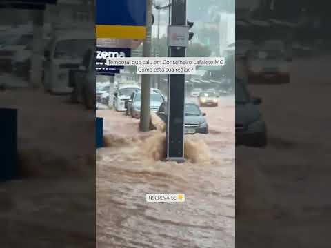Temporal que caiu em Conselheiro Lafaiete Minas Gerais. Como está sua região? INSCREVA-SE