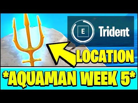 CLAIM YOUR TRIDENT AT CORAL COVE Location - FREE TRIDENT PICKAXE (Fortnite AQUAMAN Challenge Week 5)