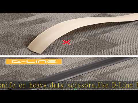 D-Line 6ft Floor Cord Cover, Floor Cable Protector, Extension Cord Cover, Protect Wires & Prevent C